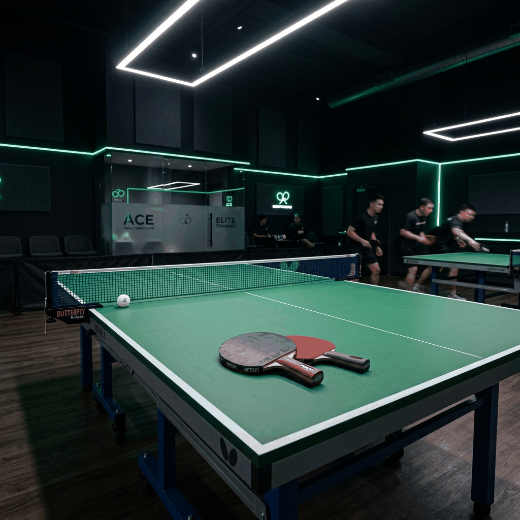 Olympic Indoor Table Tennis Setup at Breakout Sports Hisar